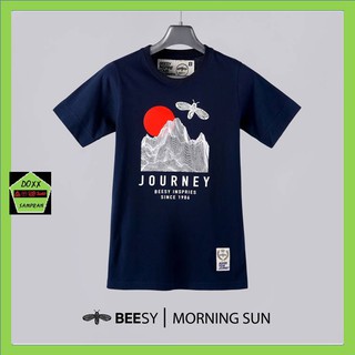 Beesy เสื้อคอกลม ชาย หญิง รุ่น Morning Sun สีกรม