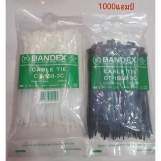 สายรัด เทเบิ้ลไทร์   BANDEX    Cable  tie   (สีขาว/สีดำ) CT-150B-3C