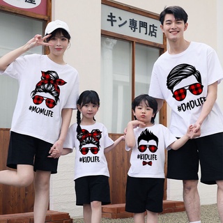 เสื้อยืด พิมพ์ลาย Dadlife Mom Life Kidlife เหมาะกับเทศกาลคริสต์มาส สําหรับครอบครัว