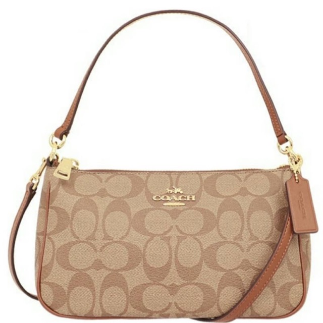 COACH F58321 MESSICO TOP HANDLE POUCH IN SIGNATURE