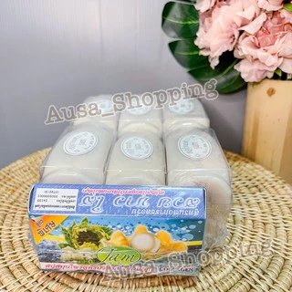 สบู่น้ำนมข้าว แจม รุ่นขอนไม้ ขนาด 100 กรัม **แพ็ค 12 ก้อนแถมฟรี 1 ก้อน**