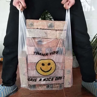 ถุงลายการ์ตูนหัวยิ้มถุงใส่ของเเบบน่ารักมาก รับประกัน พร้อมส่ง