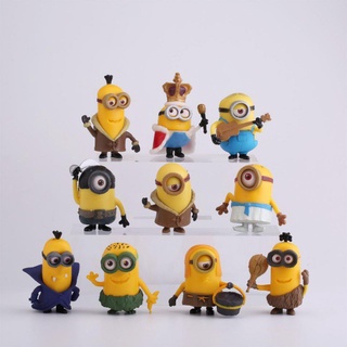 พร้อมส่งในไทย โมเดลมินเนี่ยนเซ็ท 10 ตัว Minion Figer Model มินเนี่ยน