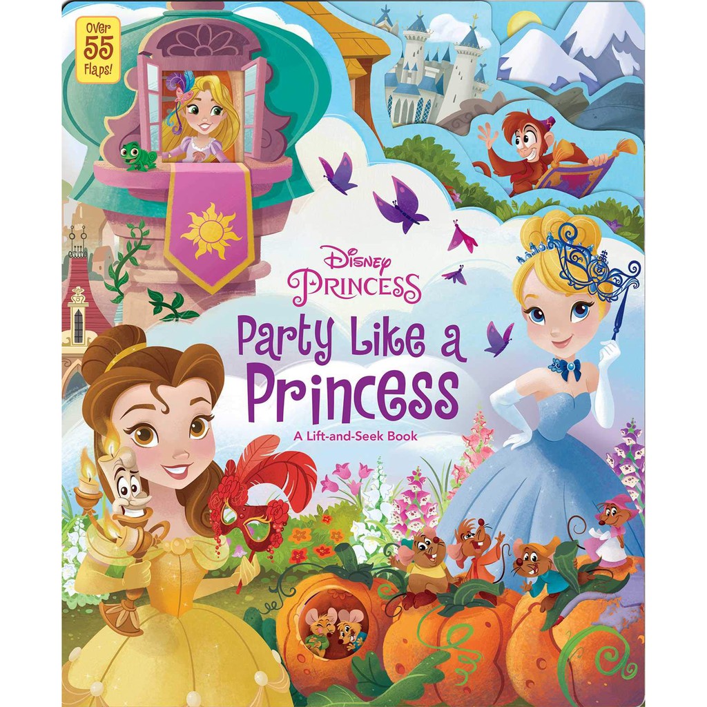 Disney Princess Party Like a Princess: A Lift-and-Seek Book หนังสือเจ้าหญิงดิสนีย์ ภาษาอังกฤษ ภาพสวย