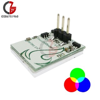 Capacitive Touch Switch HTTM Touch Button Sensor Module Green Blue Red Yellow RGB Colorful Display Integrated Circuit