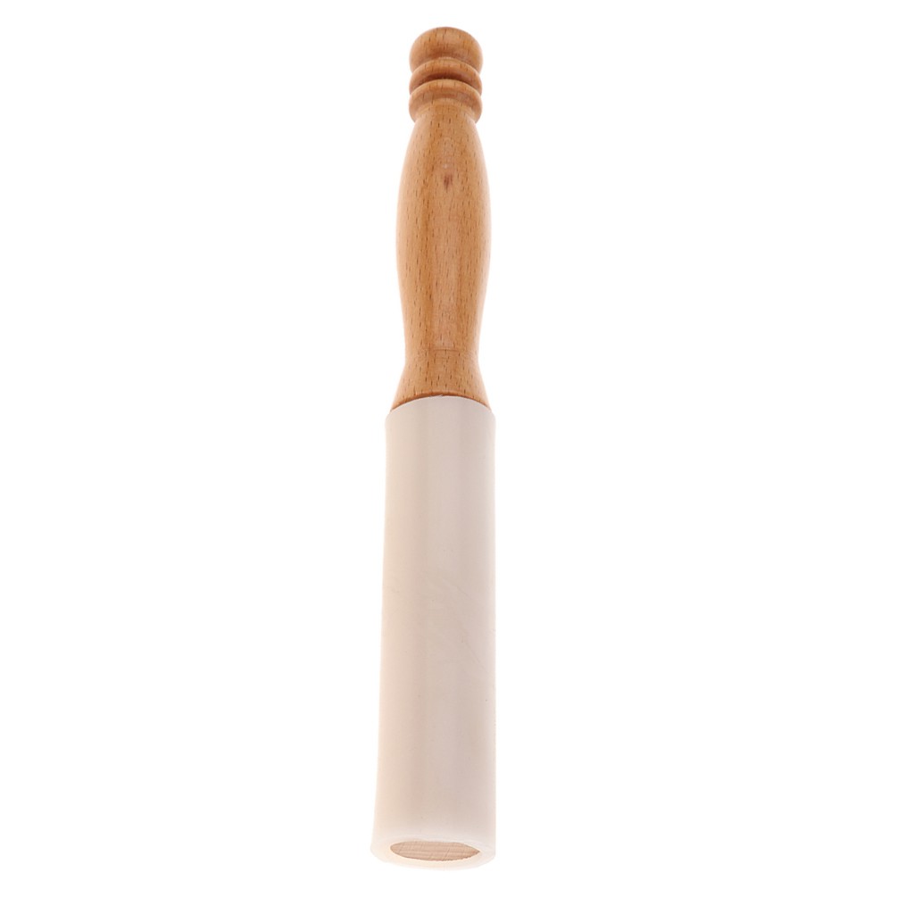 Wood Mallet Stick Rubber O Rings for Playing Crystal Singing Bowl