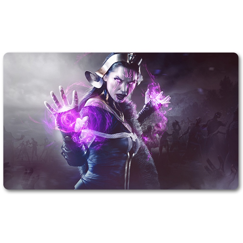 Liliana The Last Hope Board Cards Games Play Mat Table pad Size 60x35 cm Mousepad playmats with Waterproof Storage Bag for MTG ygo CCG TCG yugioh Pokemon Magic The Gathering 