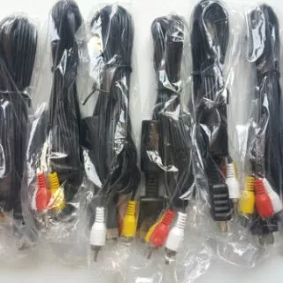 สาย AV PS1, PS2, PS3 สำหรับเครื่อง playstation PS1, PS2 หรือ PS3 สายต่อสัญญาณภาพและเสียง ส่งของจากกรุงเทพฯ