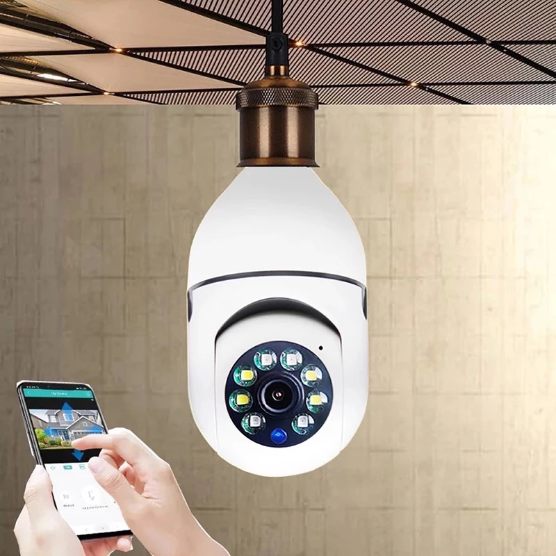 กล้องหลอดไฟAPP：yooseeกล้องวงจรปิด ip cameraเชื่อมต่อไวไฟสัญญาณดี 2ล้านพิกเซล ดูผ่านมือถือ HDcameraของแท้ ภาพชัด