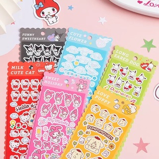 🌟Sanrio Style Sticker สติ๊กเกอร์ซานริโอ้ สติกเกอร์น่ารัก สติกเกอร์พร้อมส่ง คิตตี้ คุโรมิ มายเมโลดี้