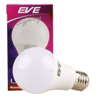 ถูกที่สุด✅  อีฟ หลอดแอลอีดี รุ่น A60 แสงวอร์มไวท์ ขนาด 7 วัตต์ EVE LED Light Bulb A60 Warm White Color 7W