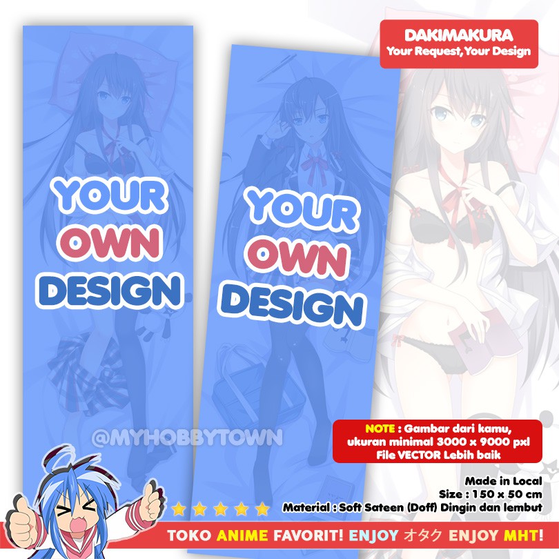 Dakimakura อะนิเมะปลอกหมอน CUSTOM SPECIAL REQUEST