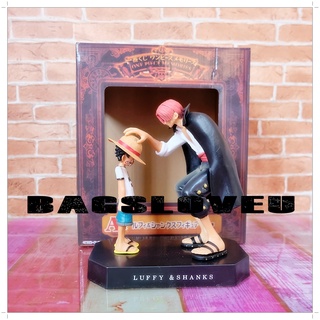 ฟิกเกอร์ One Piece Luffy &amp; Shanks วันพีช ลูฟี่ แชงคูส ขนาดความสูง 10-15 cm. ผลิตจาก PVC คุณภาพดี