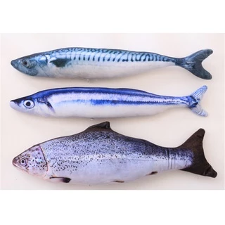 AL-106 ตุ๊กตาแคทนิป ปลาแคทนิป ของเล่นแมว ปลาแมว แคตนิป Cat Fish Toy ขนาด 20 ซม. ของเล่นแมวไม่มีมอเตอร์ 🔥 พร้อมส่ง 🔥