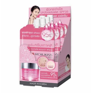 (6ซอง/กล่อง) Rojukiss White Poreless Day Cream SPF35/PA+++ โรจูคิส ไวท์ พอร์เลส เดย์ครีม เอสพีเอฟ35/พีเอ+++