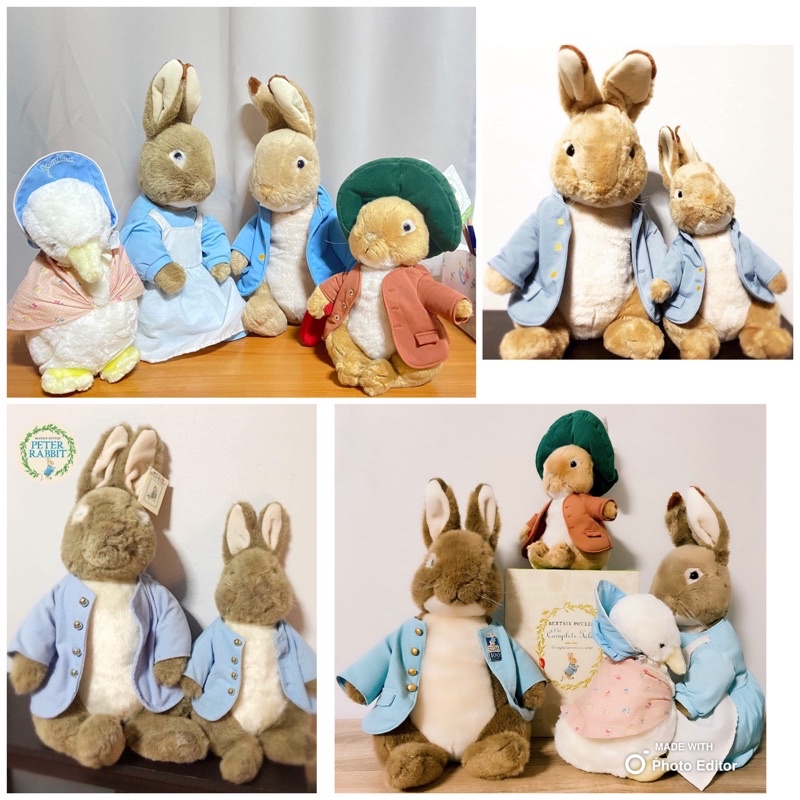 ตุ๊กตา ปีเตอร์ แรบบิท Peter Rabbit / Benjamin rabbit /คุณแม่ปีเตอร์/ Mrs.Rabbit/ Jemima/ Classic Collection  พร้อมส่ง