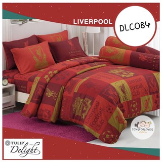 🔥ลิขสิทธิ์แท้🔥 ผ้าปูที่นอน (ไม่รวมผ้านวม) Liverpool ทิวลิป Tulip Delight Bed Sheet  DLC084 ผ้าปู ผ้าปูเตียง ลิเวอร์พูล