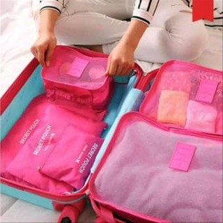 ใหม่ล่าสุด TRAVEL SEASON Orange TRAVEL BAG 6 IN 1 LAUNDRY SECRET POUCH - Fantas!!!