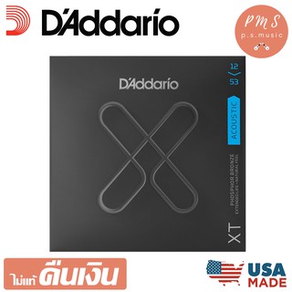 Daddario® XTAPB1253 สายกีตาร์โปร่งแบบชุด เบอร์ 12 ชนิดเคลือบ / Phosphor Bronze (Light, 12-53) MADE IN U.S.A.