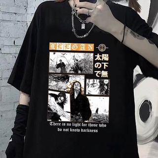 T-shirt  เสื้อยืดลําลอง แขนสั้น พิมพ์ลายมังงะ Vagabond Miyamoto Musashi Sasaki Kojiro แฟชั่นฤดูร้อน สําหรับผู้ชาย และผู้