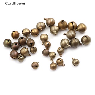 &lt;Cardflower&gt; ลูกปัดกระดิ่งโลหะ สีบรอนซ์ สําหรับตกแต่งต้นคริสต์มาส 10 ชิ้น