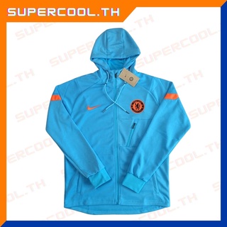 Chelsea 2021/22 Hoodie Jacket เสื้อแจ็คเก็ตเชลซี เสื้อวอร์มเชลซีรุ่นใหม่ เสื้อแขนยาวChelsea