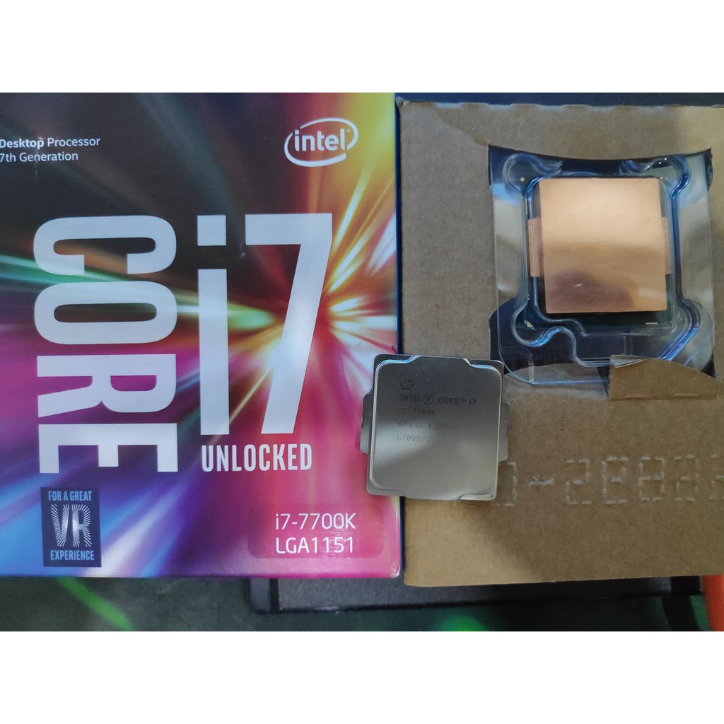 Intel Core i7 7700K UNLOCKED (มือสอง) Delid Coollaboratory Liquid Ultra 100% โลหะทองแดงที่กําหนดเอง 