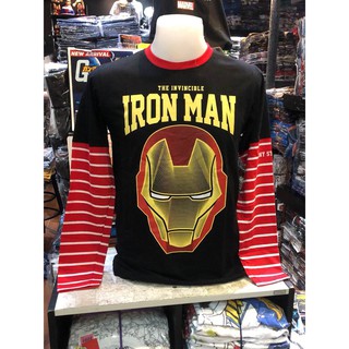 เสื้อยืดแขนยาว ลิขสิทธิ์แท้ ไอรอนแมน ironman 266