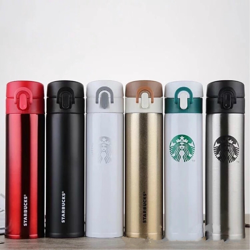 ขวด ขวดน้ำ bottle กระติกเก็บความร้อนสูญญากาศ Starbucks 400ml กระเป๋  Travel Mug