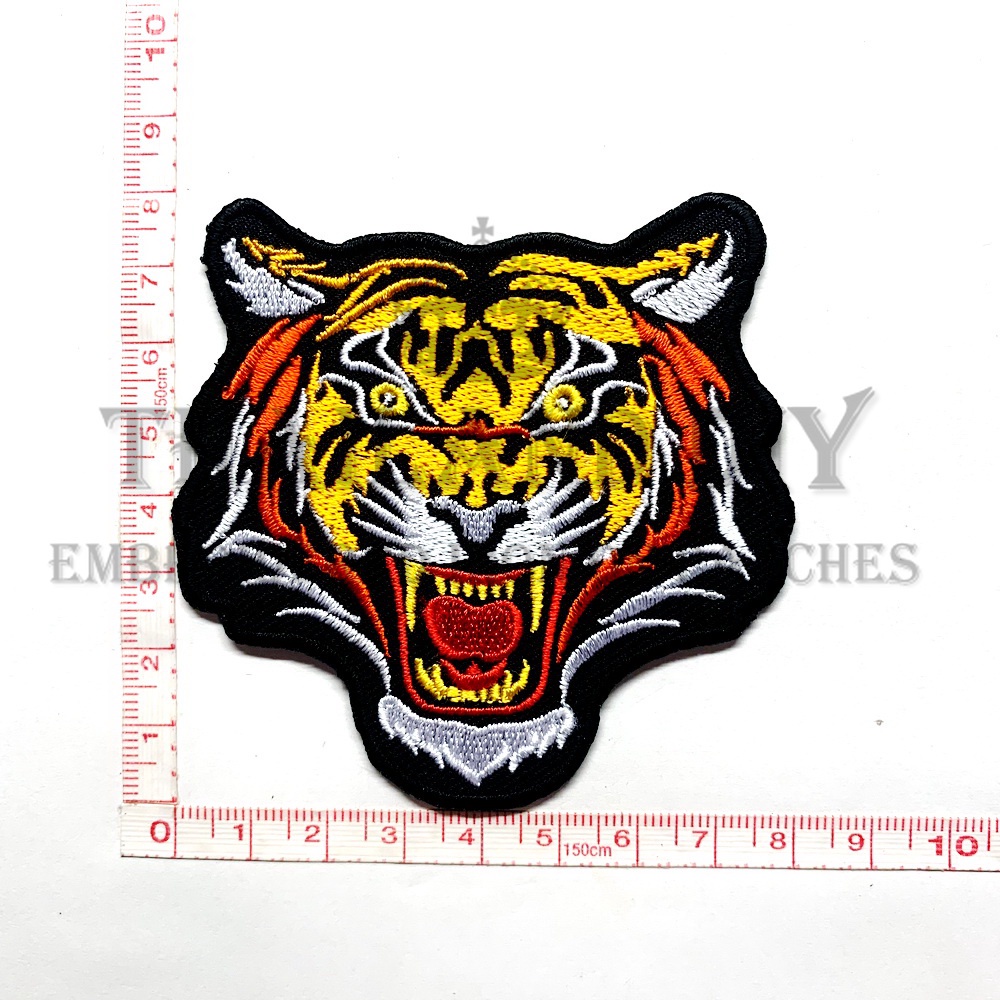 ตัวรีดติดเสื้อ งานปัก ลาย เสือ หัวเสือ ลายสัตว์ Tiger รูปที่ 3