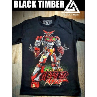 Bt152 เสื้อยืดผ้าฝ้าย แขนสั้น พิมพ์ลายหุ่นยนต์มังงะ MAZINGER Z GETTER JAPANESE สีดํา คุณภาพสูง