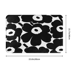 Marimekko (3) พรมเช็ดเท้า พรมเช็ดเท้า กันลื่น 40 * 60 ซม. สําหรับบ้าน และสวน ทางเข้า ห้องครัว