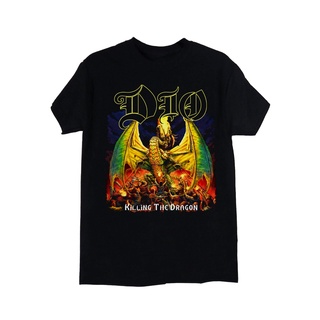 เสื้อยืด พิมพ์ลาย Dio Killing The Dragon สีดํา เหมาะกับของขวัญวันแม่ แฟชั่นฤดูร้อน สําหรับคุณแม่