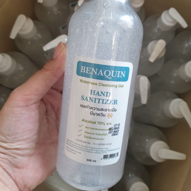 Benaquine alcohol gel 500ml แอลกอฮอล์เจล