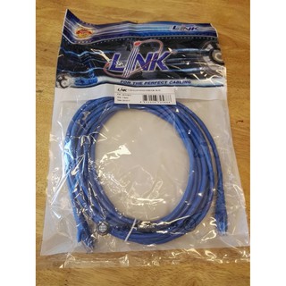 LINK CAT6 UTP CABLE PATCH CORD 5M. BLUE