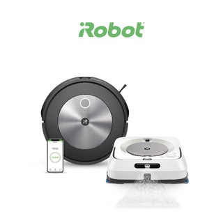 [ซื้อคู่คุ้มกว่า] iRobot Roomba j7 หุ่นยนต์ดูดฝุ่น คู่ Braava jet m6 หุ่นยนต์ถูพื้น