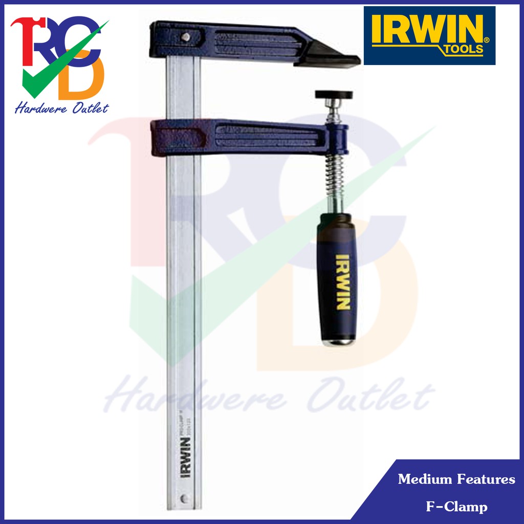 IRWIN Medium Features F-Clamp สำหรับงานปานกลาง ขนาด 12" - 40"
