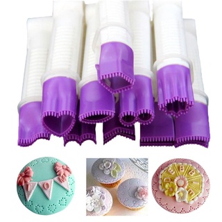 Fondant crimper set ชุดหัวหนีบแต่งหน้าเค้กมืออาชีพ