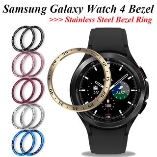 เคสนาฬิกาข้อมือ สเตนเลส โลหะ พร้อมแหวนขาตั้ง สําหรับ Samsung Galaxy Watch 4 Classic 42 มม. 46 มม.