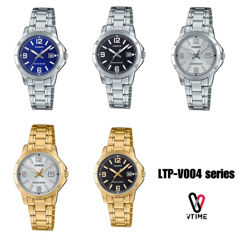 นาฬิกาข้อมือผู้หญิง CASIO รุ่น LTP-V004D //LTP-V004G