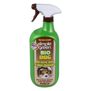 น้ำยาขจัดกลิ่น และคราบที่เกิดจากสุนัข SIMPLE GREEN 946 มล.  BIO DOG STAIN &amp; ODOR REMOVER SIMPLE GREEN 946ML