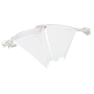 ธงขาวล้วน ธงPVC ธงจัดงาน เชือกไนล่อน ธงจัดงาน ธงจัดกิจกรรม สีขาว