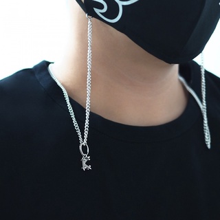 ake ake Chain Necklace For The Fierce Mask 60cm สร้อยคอเงินแท้ 925 ที่ใช้เป็นสายคล้องหน้ากากได้ *ไม่รวมหน้ากากและจี้ห้อย