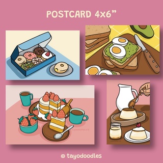[NEW!] โปสการ์ดขนมคาเฟ่ Cafe Collection Postcards