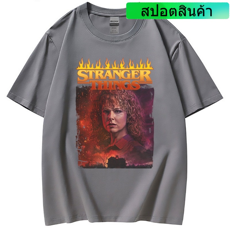 เสื้อยืดฤดูร้อน เสื้อยืดแขนสั้น พิมพ์ลาย Stranger Things Stranger Things สําหรับผู้ชาย และผู้หญิง 2022