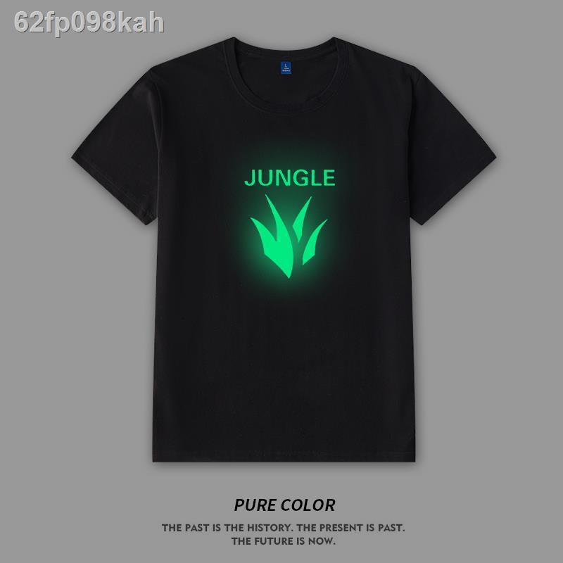 【🔥🔥】☽LOL อุปกรณ์ต่อพ่วงบนเลนกลางเลนเนอร์ ADC จังเกิ้ลแอสซิส League of Legends คอกลมเสื้อสวมหัวผ้าฝ้า