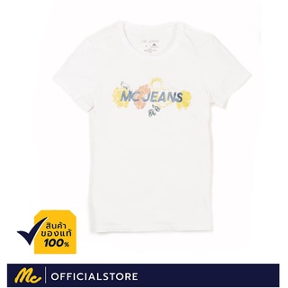 Mc Jeans เสื้อยืดผู้หญิง แขนสั้น สีขาว YY2124