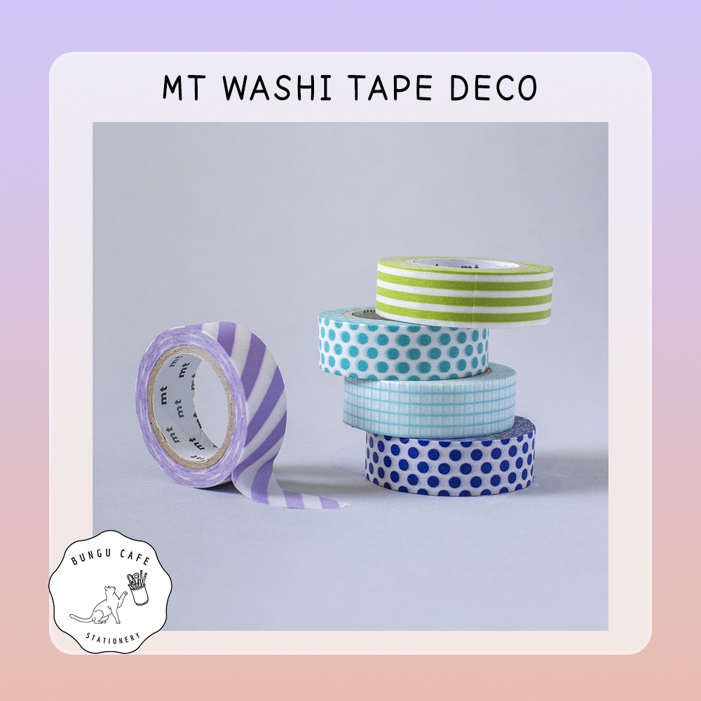 MT Deco 15 mm. x 7 mm. // MT เทปตกแต่ง เทปวาชิ ลวดลายน่ารักสดใส ตกแต่งของต่างๆ ลอกออกได้