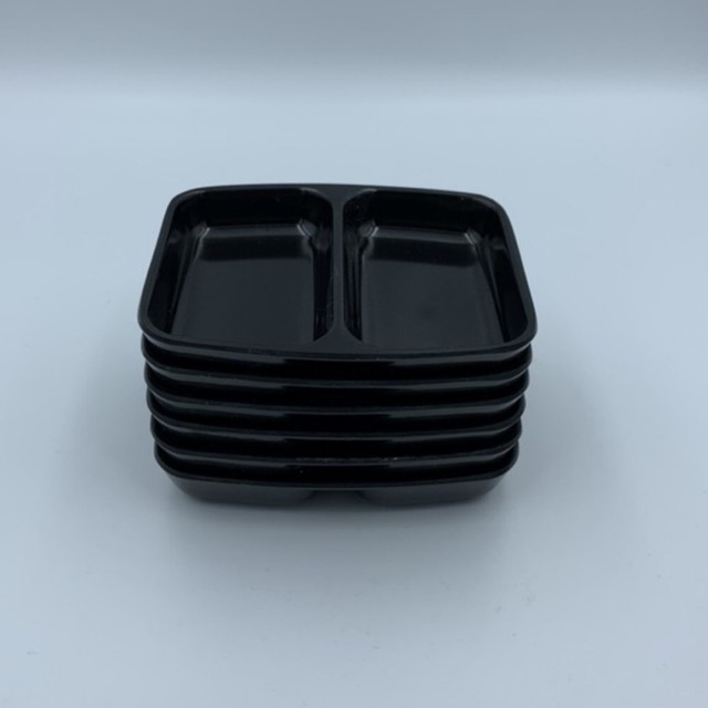 SB Melamine ถ้วยน้ำจิ้มเมลามีน 2 ช่อง D959-3.5 นิ้ว Pack 6 ชิ้น