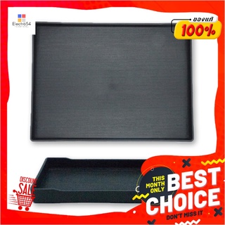 ถาดขอบเหลี่ยมลายไม้ 25x18 ซม.Plastic Square Tray 25x18 cm